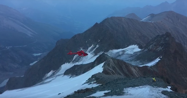 Accidente de un helicóptero de rescate en la montaña más alta de Austria