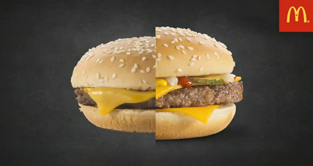 Este es el trabajo que hay detrás de la fotografía de una hamburguesa de McDonald's