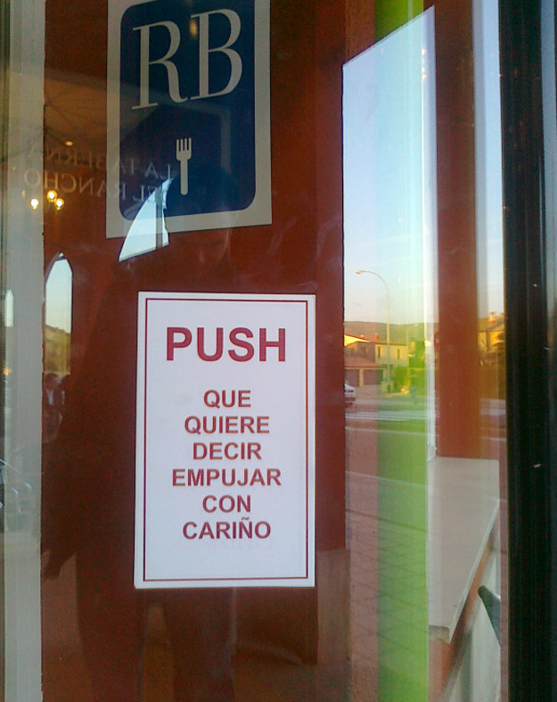 Quizás sea la mejor manera de traducir la palabra ''Push''