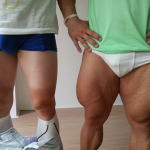 Los cuádriceps super desarrollados del ciclista olímpico Robert Forstemann