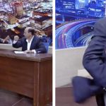 Un diputado jordano saca una pistola en un debate de televisión