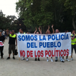 La pancarta más aplaudida de la manifestación del 19J en Madrid