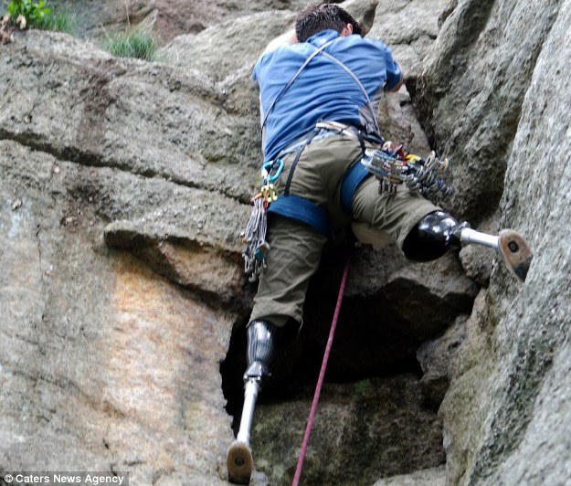Hugh Herr, un alpinista con piernas artificiales