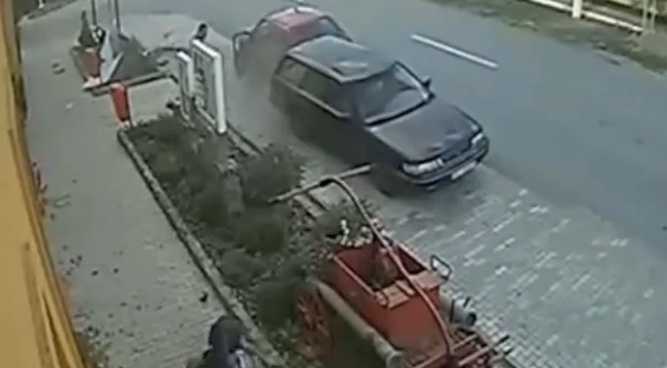 Impresionante accidente de moto