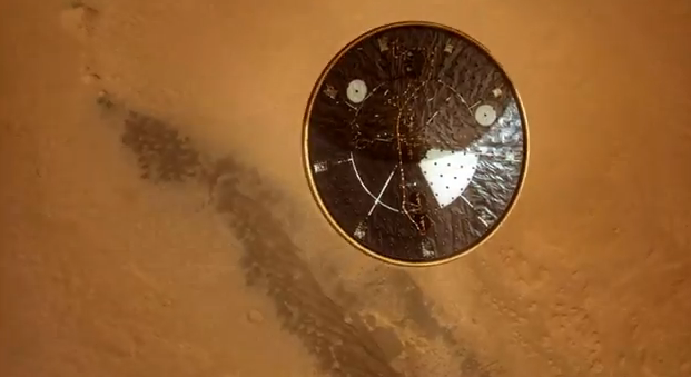 Vídeo del descenso del Curiosity en Marte corregido con software de interpolación de fotogramas