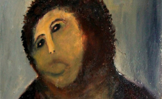 Según expertos valencianos el Ecce Homo de Borja puede ser restaurado