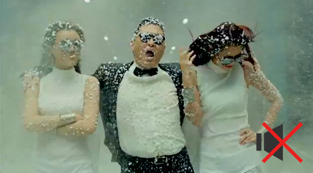 El Gangnam Style de PSY sin música