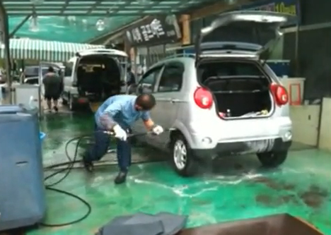 Maestro de lavado de coches en Korea