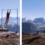 Richard Henriksen casi muere haciendo salto BASE acrobático desde una barra fija