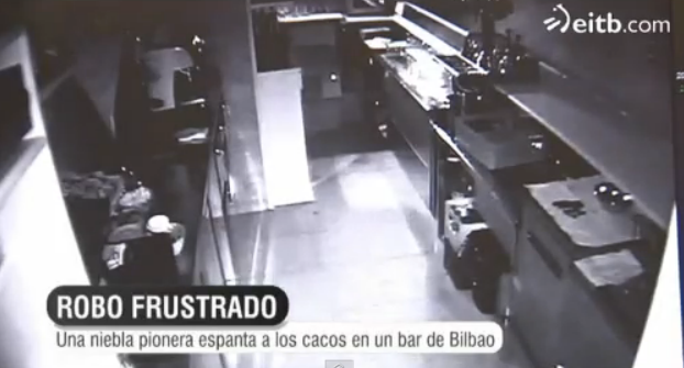 La niebla espanta a los ladrones de un bar de Bilbao