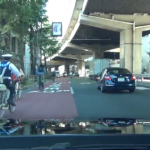 Persecución policial en bicicleta en Japón