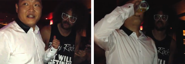 PSY y Redfoo de LMFAO se reúnen en el club Tao de Las Vegas