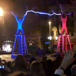 Lucha de electricidad en el Festival de Belfast