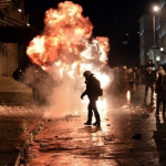 Cócteles molotov en Atenas