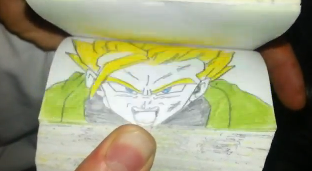 Alucinante flipbook de Dragon Ball