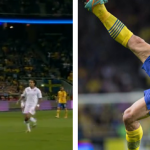 Zlatan Ibrahimovic marca un golazo de chilena desde 25 metros contra Inglaterra