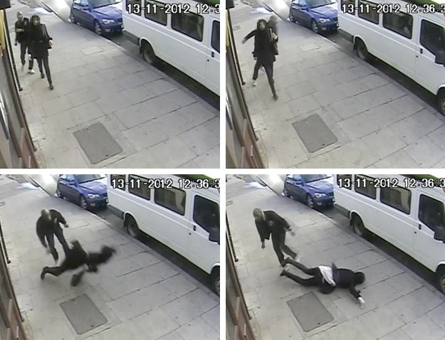Un hombre golpea brutalmente a una niña de 16 años y la deja inconsciente en el suelo
