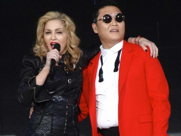PSY aparece por sorporesa en un concierto de Madonna en Nueva York