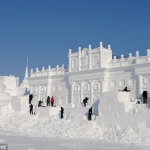 Impresionantes esculturas de hielo en el Festival Mundial de Nieve de China