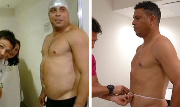 Ronaldo adelgaza 17 kg en un programa de televisión