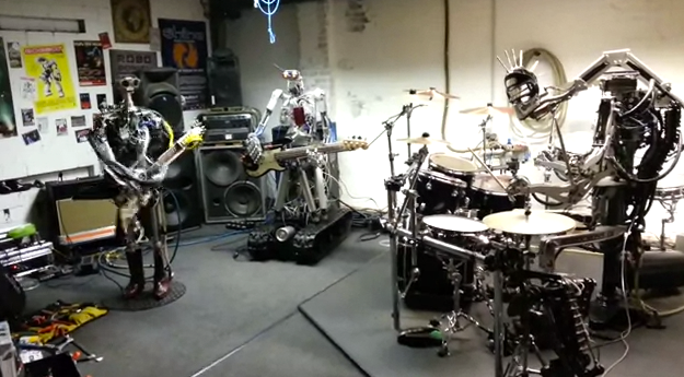Compressorhead, la primera banda de metal formada por robots