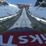 Jurij Tepes: Impresionante salto de esquí de 208,5 metros grabado con las cámaras de su casco