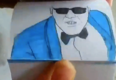 Impresionante flipbook del Gangnam Style de PSY