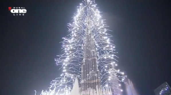 Impresionante exhibición de fuegos artificiales en Dubai para recibir al 2013