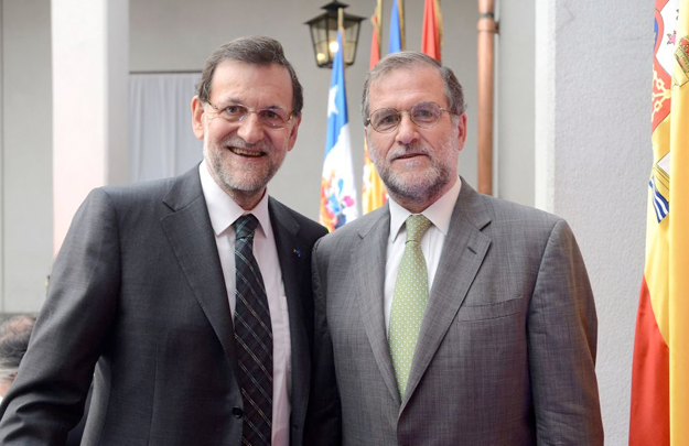 Encuentro de Mariano Rajoy con su doble en Chile