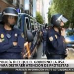 La Policía acusa al Gobierno de usarla para atraer la atención de las protestas