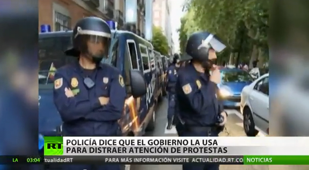 La Policía acusa al Gobierno de usarla para atraer la atención de las protestas