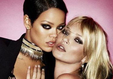 Rihanna y Kate Moss, juego de seducción