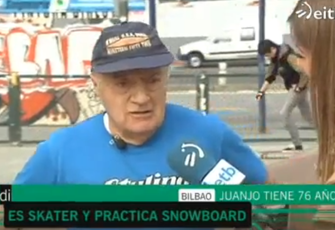 Juanjo, un skater de 76 años