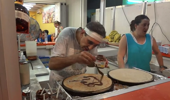 Julio, el rey del crepe en Mallorca