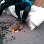 Disculpe señor, su zapato está ardiendo