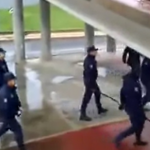 Agresiones de la policía a manifestantes en Salamanca