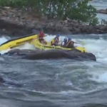 Diversión en los rápidos del río Chattahoochee, Georgia