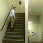 Increíble ilusión en las escaleras