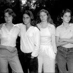 Retratos de 4 hermanas durante 36 años