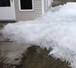 Tsunami de hielo en Minesota