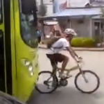 autobús vs ciclista