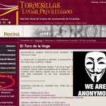 Anonymous hackea la web del Ayuntamiento de Tordesillas en la que publicitan el Toro de la Vega