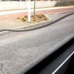 Vídeo inquietante: Agua atrapada en la ventana de un autobús