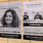 Ana Botella, protagonista de una campaña en defensa de las escuelas oficiales de idiomas de Madrid
