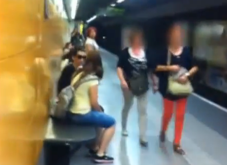 La cazacarteristas del metro de Barcelona en acción