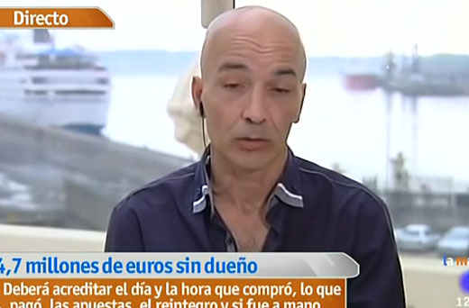 La mañana TVE: Antonio García dice que es el propietario del boleto perdido de la primitiva en A Coruña