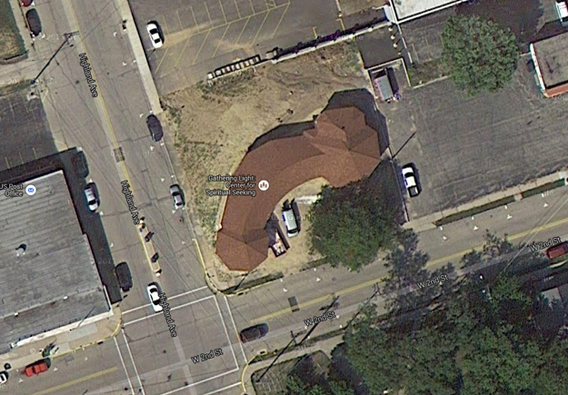 Una iglesia de Estados Unidos luce como un pene gigante en Google Maps