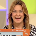La presentadora Toñi Moreno en apuros en directo
