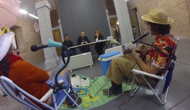Potato Omelette Band en el casting de músicos callejeros de Madrid