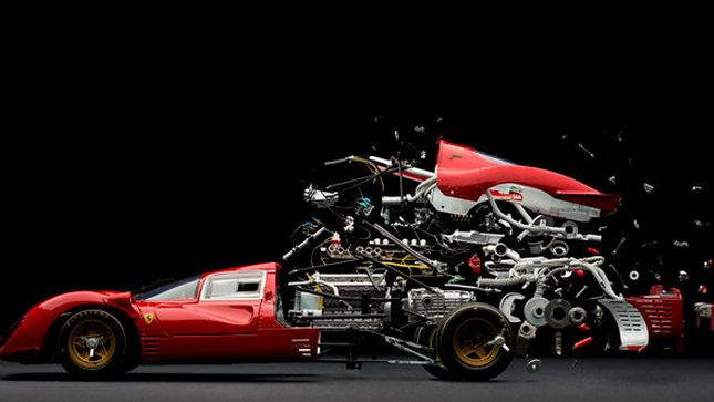 Impresionantes deconstrucciones de coches